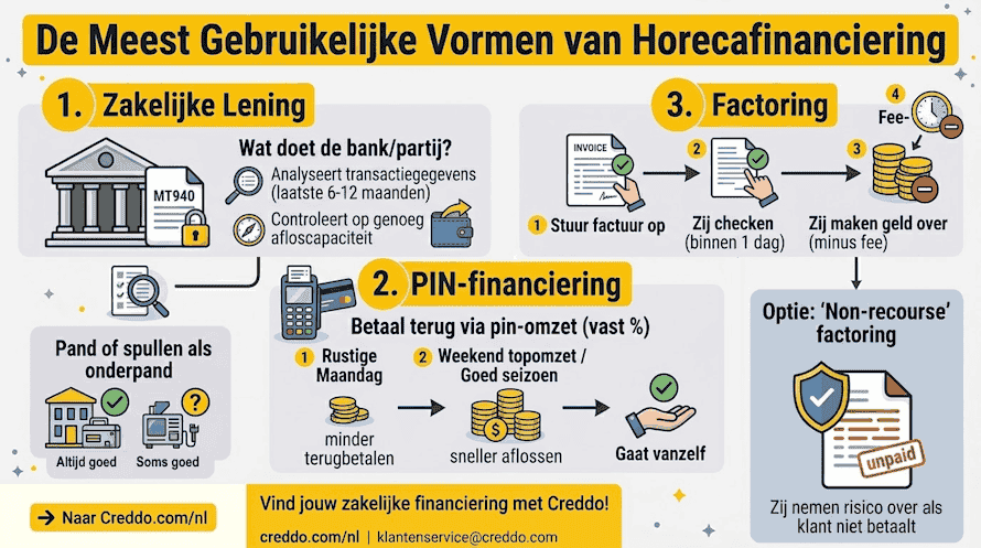 Horecafinanciering kan via Creddo