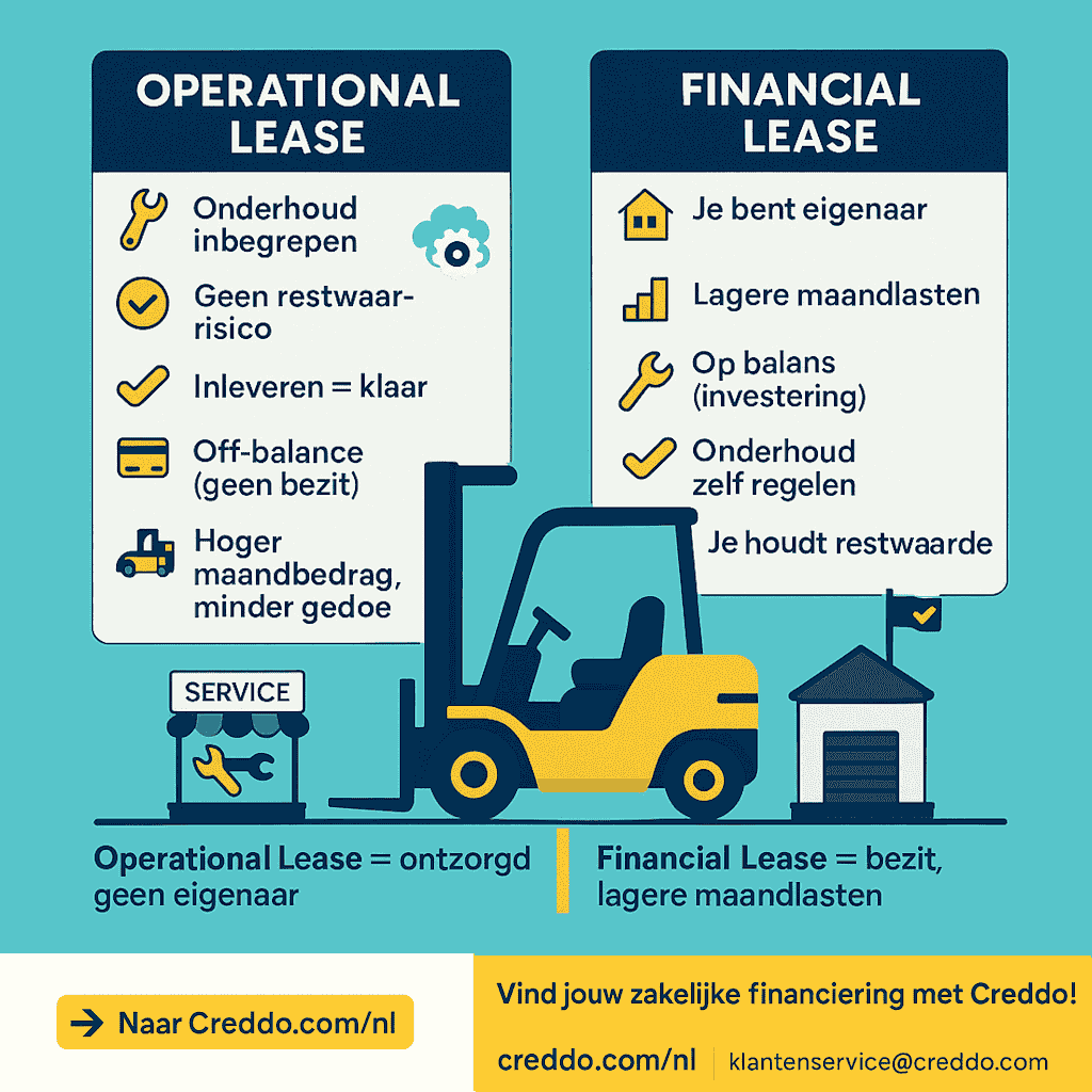 Operational lease vergeleken met financial lease