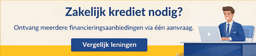 Zakelijke rekening courant krediet kan bij Creddo