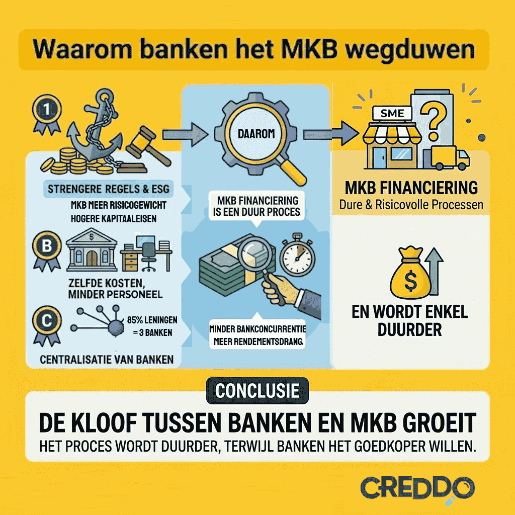 Waarom duwt de bank het MKB steeds meer aan de kant?