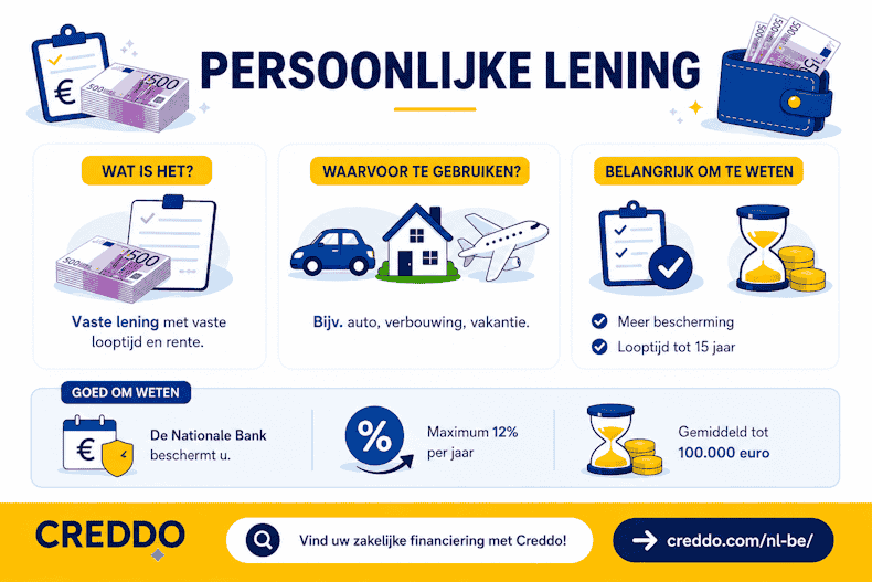 Persoonlijke lening - Creddo BE