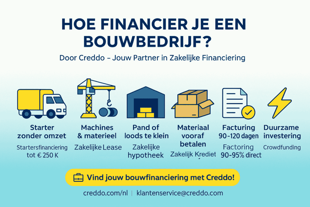 Bouwbedrijf financieren hoe doe je dat